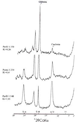 Figura 1. Presença de gibbsita na fração argila do Latossolo ácrico.